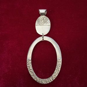 Mexico Sterling Pendant statement piece large bail